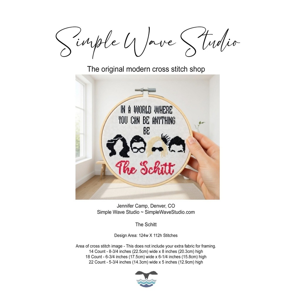 Schitt's Creek -‎ The Family David Alexa Mora Counted Cross Stitch KIT